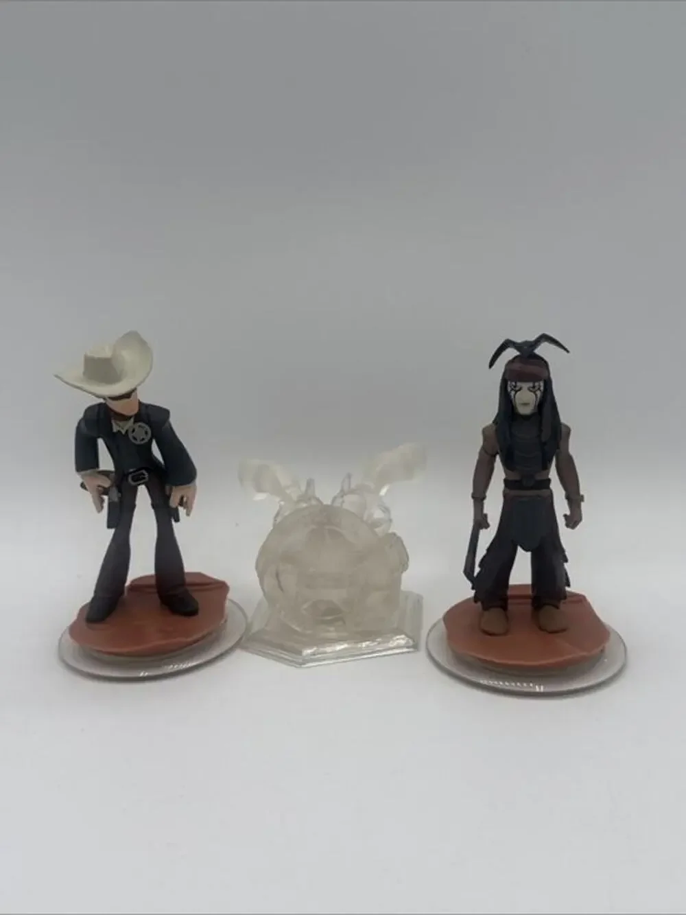 Disney Infinity The Lone Ranger and Tonto Figures and Crystal Playset